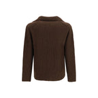 Brown Wool Oves Aries Full-Length Jacket