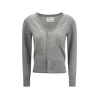 Gray Cashmere Cardigan