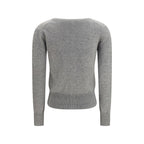 Gray Cashmere Cardigan
