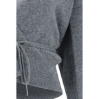 Gray Cashmere Cardigan