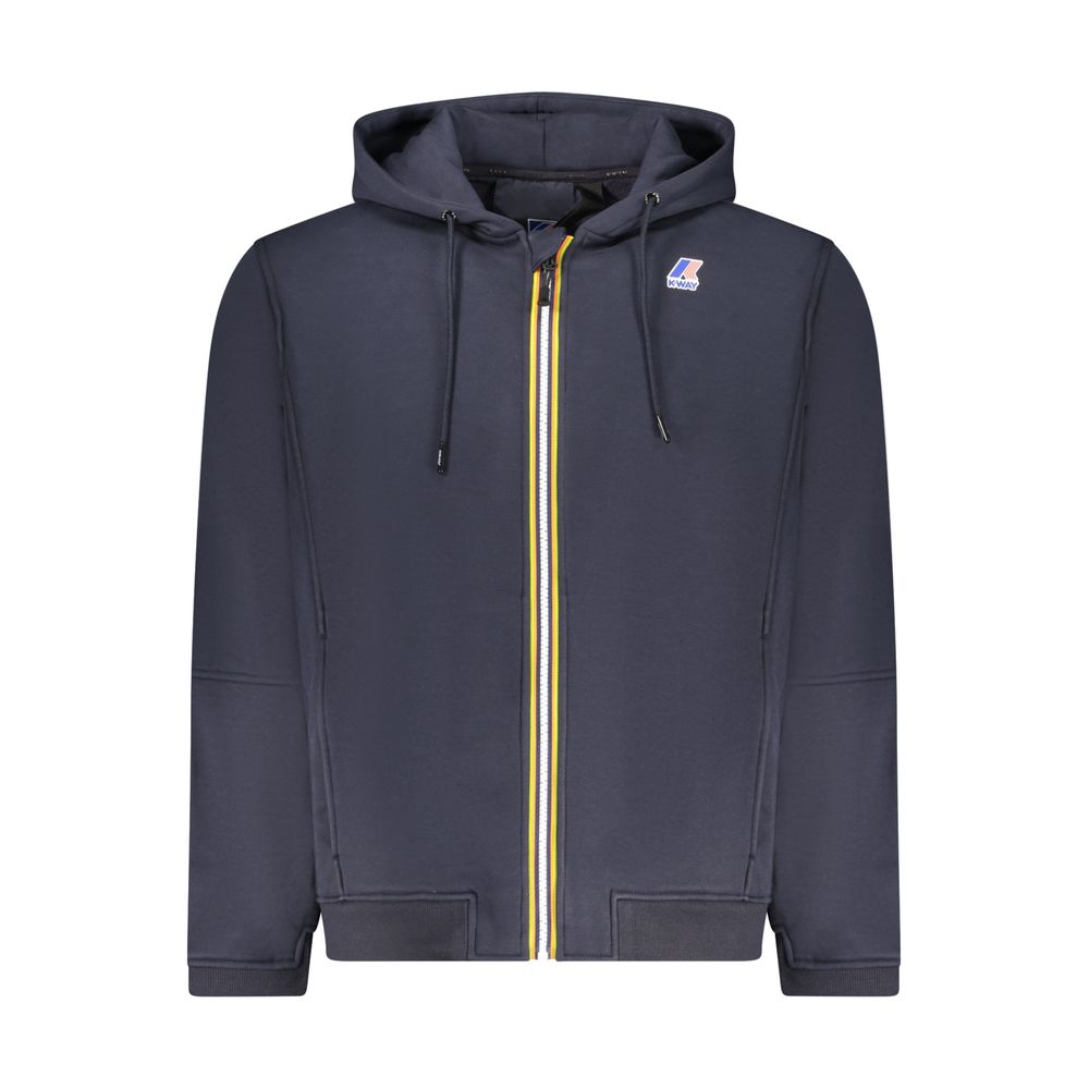 Blue Cotton Men Sweater