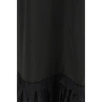 Black Acetate Casual Dress