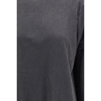 Gray Cotton Long Sleeve T-Shirt