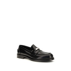 Black Calf Leather Bos Taurus Slip-On Loafers