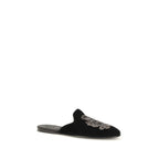 Black Velvet Flats