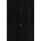 Black Wool Oves Aries Full-Length Jacket
