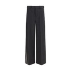 Gray Wool Oves Aries Casual Pants