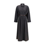 Gray Wool Oves Aries Casual Dress