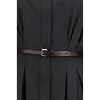 Gray Wool Oves Aries Casual Dress