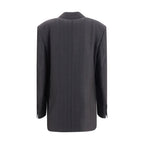 Gray Wool Oves Aries Blazer