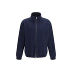 Blue Silk Full-Length Jacket