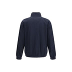 Blue Silk Full-Length Jacket