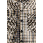 Brown Wool Oves Aries Full-Length Jacket