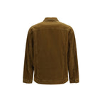 Brown Cotton Full-Length Jacket