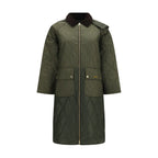 Bicolor Polyester Full-Length Jacket