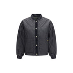 Black Polyester Bomber