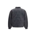Black Polyester Bomber
