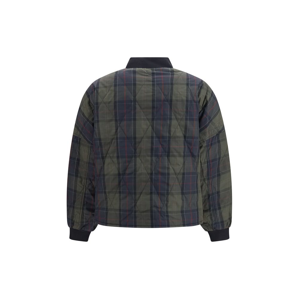 Black Polyester Bomber