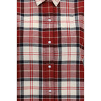 Red Cotton Pattern Shirt