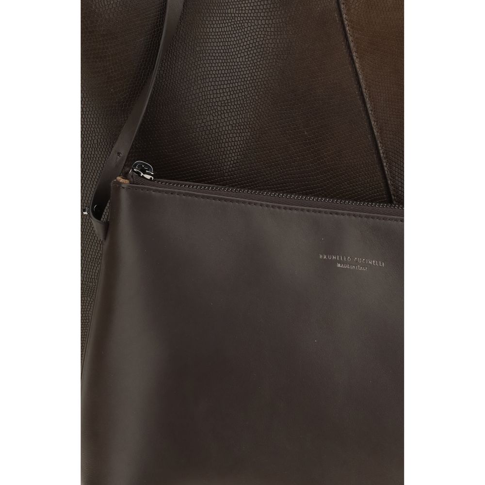 Brown Calf Leather Bos Taurus Handbag