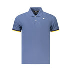 Blue Cotton Men's Polo Shirt