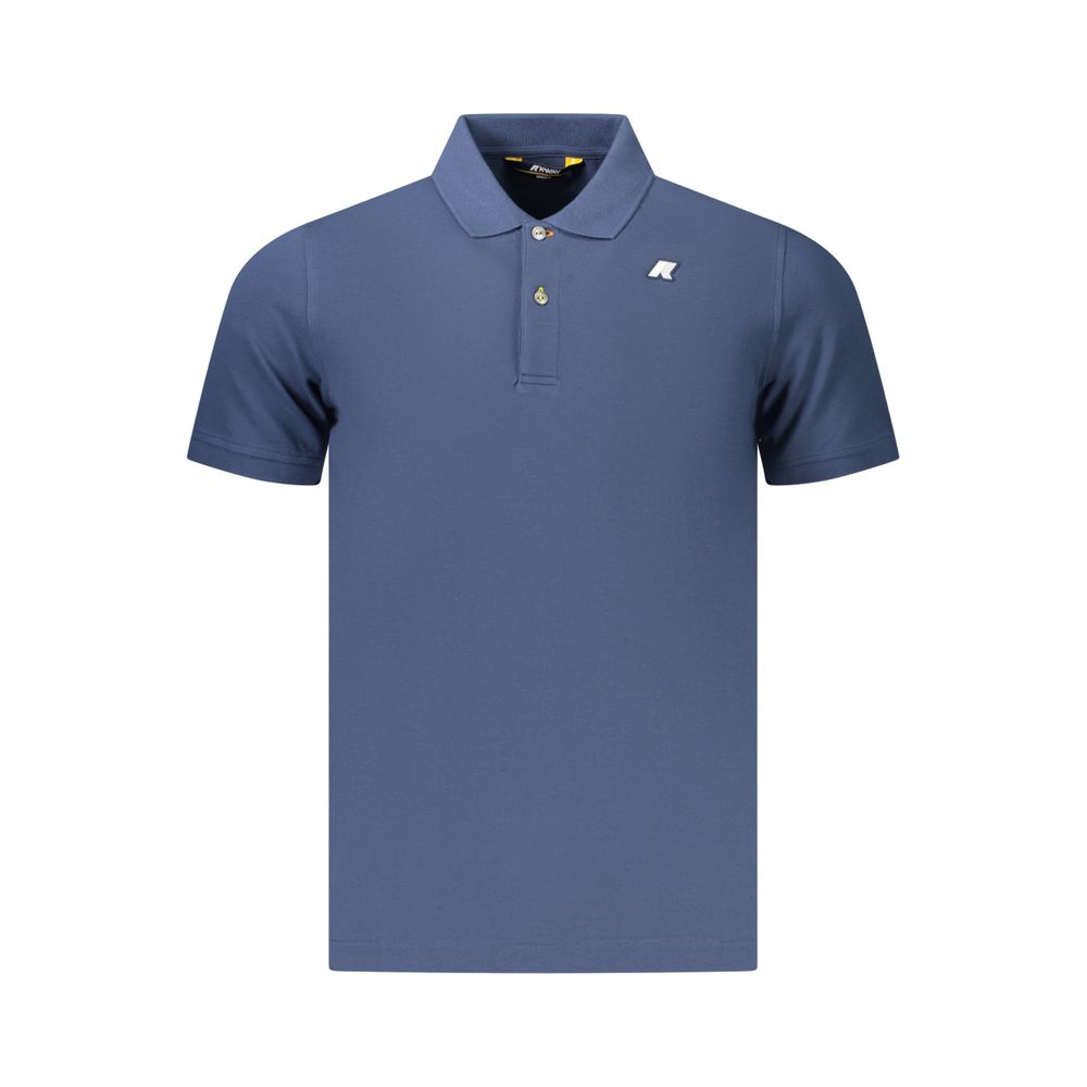 Blue Cotton Polo Shirt