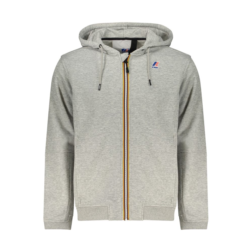 Gray Polyester Men Sweatshirt