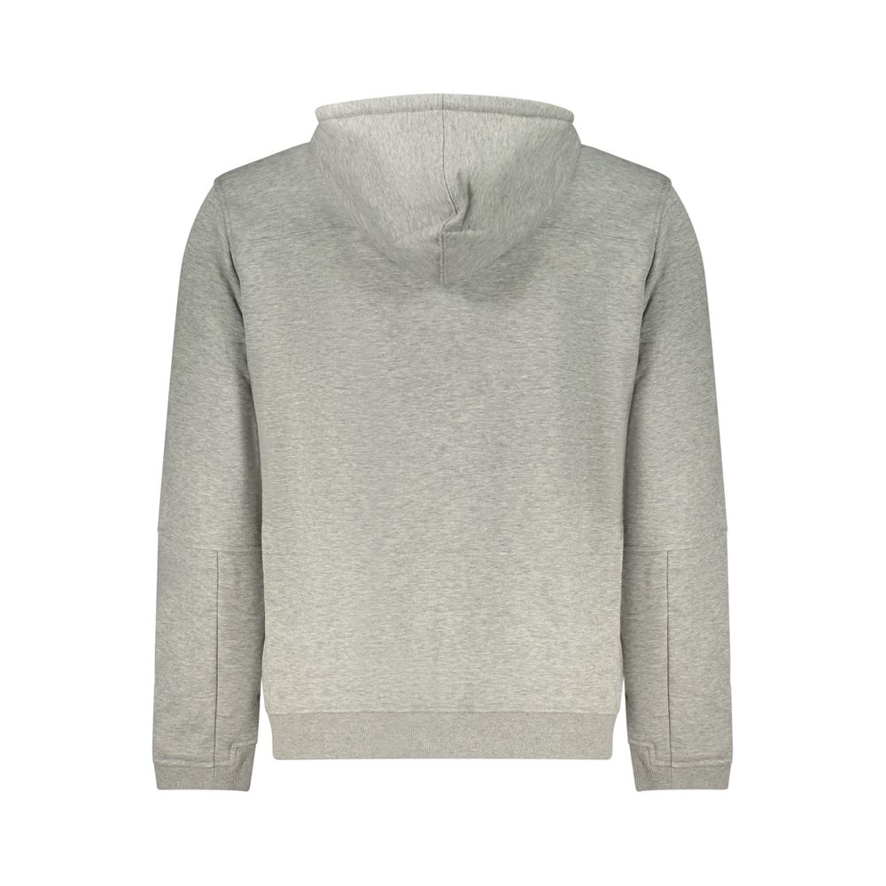 Gray Polyester Men Sweatshirt