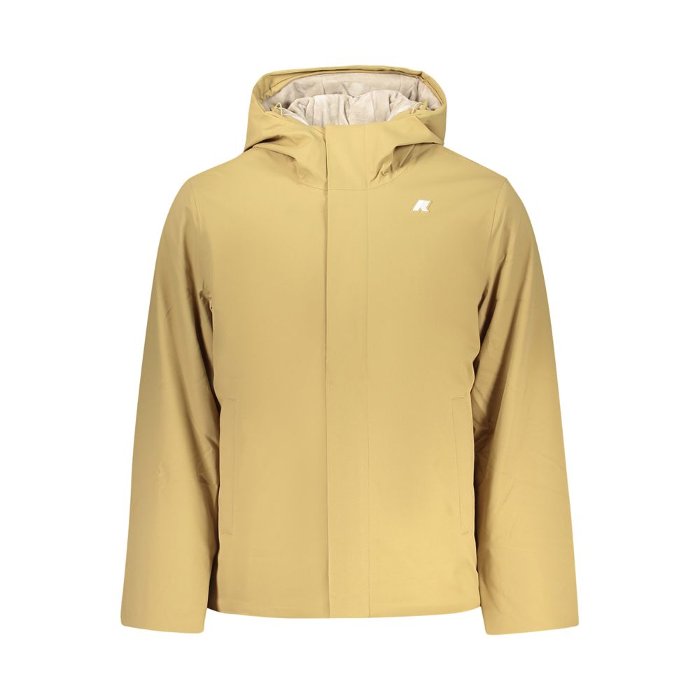 Beige Polyester Men's Jacket