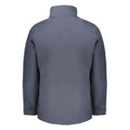 Blue Polyester Men's Jacket