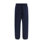 Blue Cotton Joggers (Workout Pants)