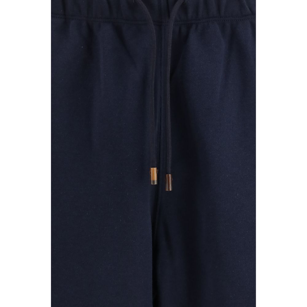 Blue Cotton Joggers (Workout Pants)