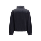 Black Polyester Full-Length Jacket