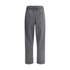 Gray Wool Casual Pants