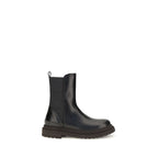 Black Calf Leather Bos Taurus Chelsea Boots