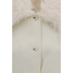 White Wool Oves Aries Full-Length Jacket