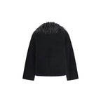 Black Wool Oves Aries Full-Length Jacket