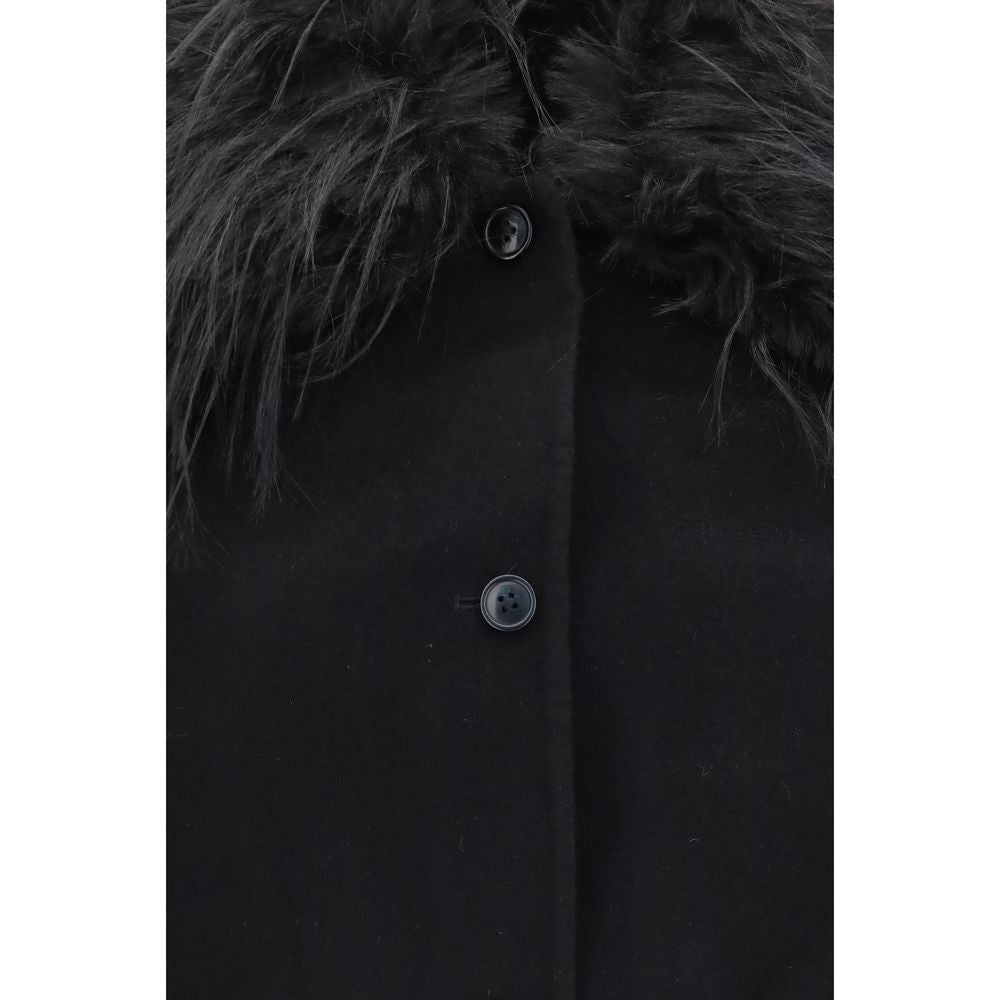 Black Wool Oves Aries Full-Length Jacket