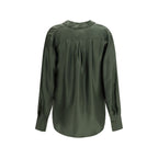 Bicolor Silk Blouse