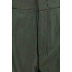 Bicolor Silk Casual Pants