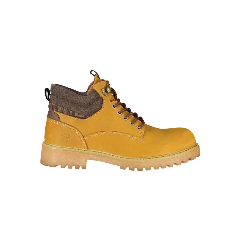 Yellow Leather Mens Sneaker