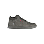 Black Polyurethane Men's Sneaker