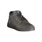 Black Polyurethane Men's Sneaker