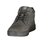 Black Polyurethane Men's Sneaker