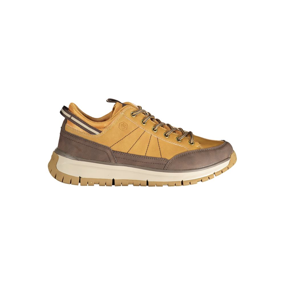Brown Polyurethane Men's Sneaker