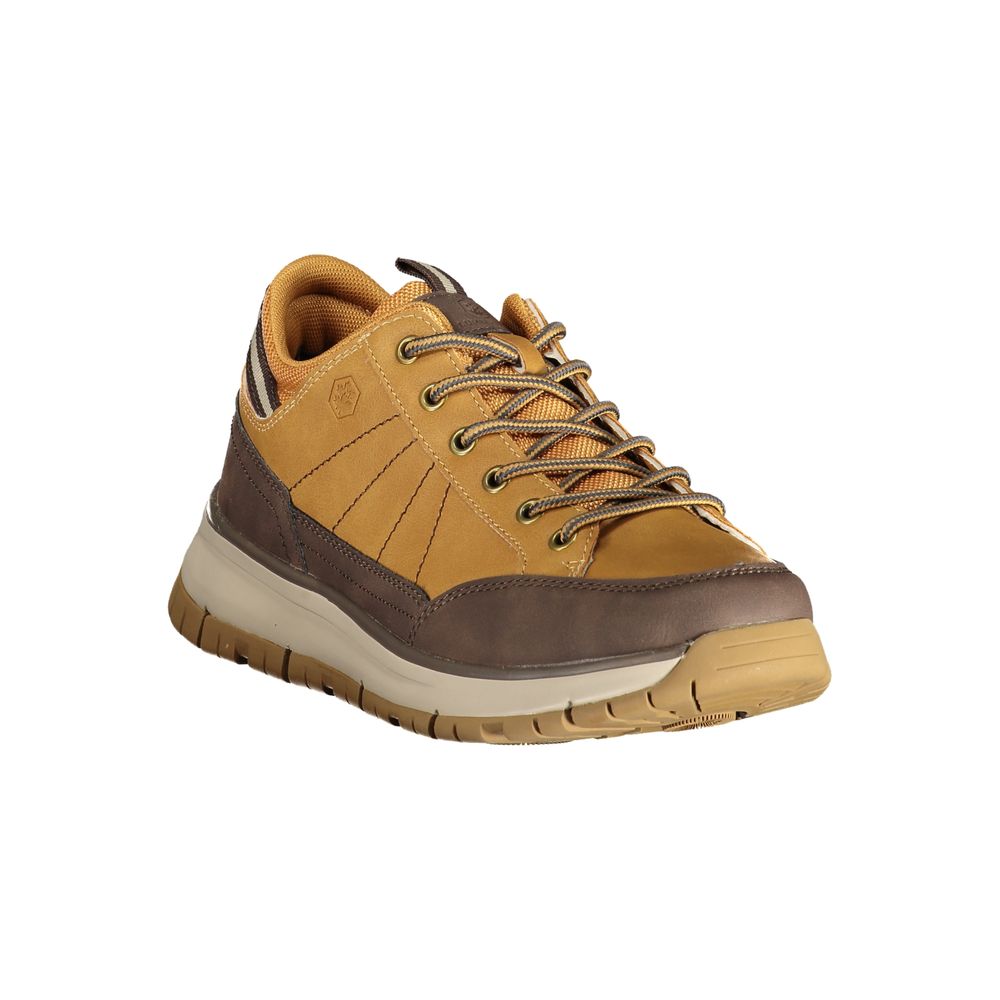 Brown Polyurethane Men's Sneaker