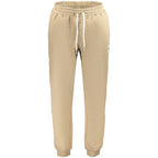 Beige Cotton Mens Trousers