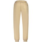 Beige Cotton Mens Trousers
