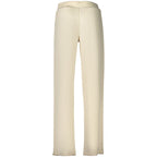Beige Lyocell Women Trouser