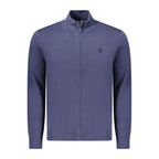 Blue Cotton Men Sweater